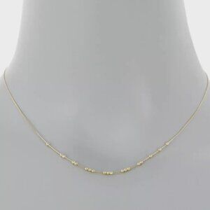 Argento Vivo beaded station necklace gold